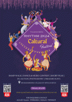 RHYTHM 2K23 Cultural Festival Poster